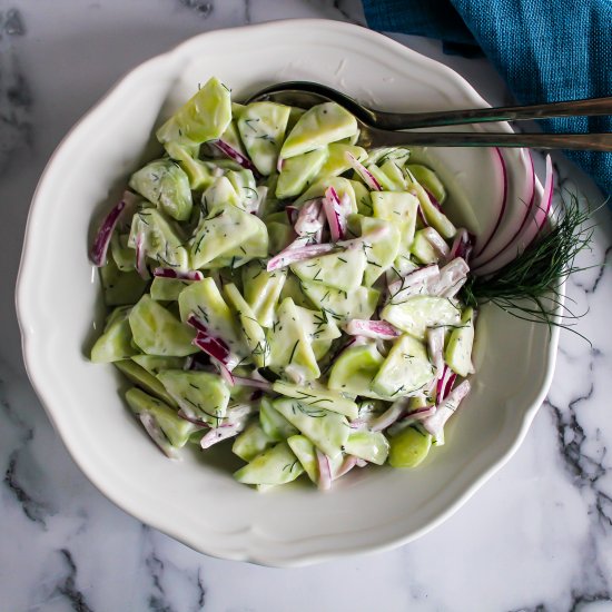 Creamy Cucumber Dill Salad