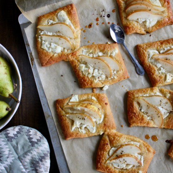 Pear Honey Chevre Pastries