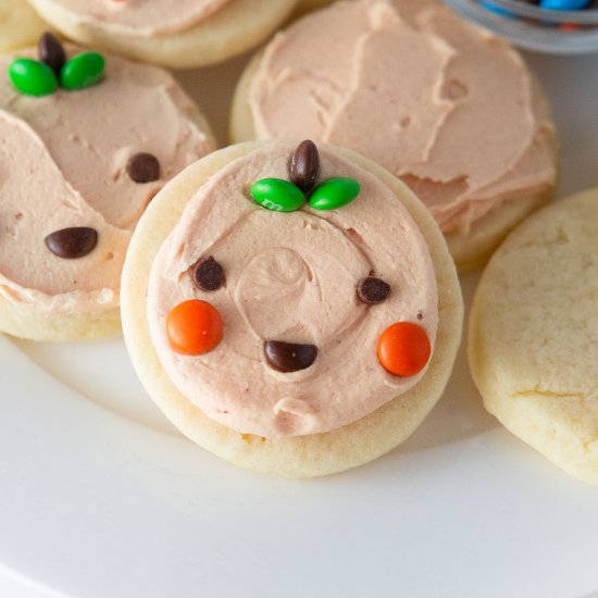 Easy Halloween Pumpkin Cookies