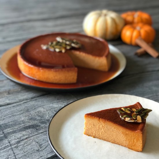 Pumpkin Cheesecake Flan