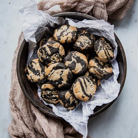 Tahini Swirl Cookies