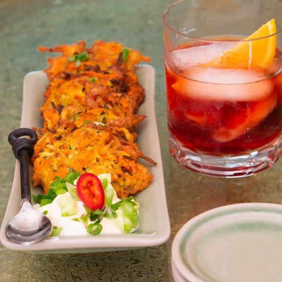 Zucchini and Carrot Fritters