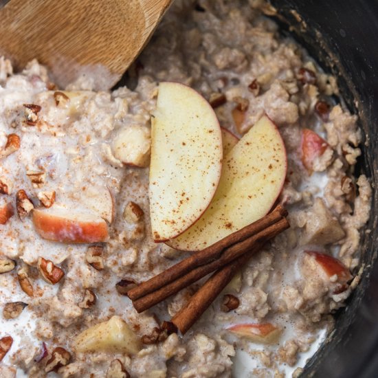 Slow Cooker Apple Oatmeal