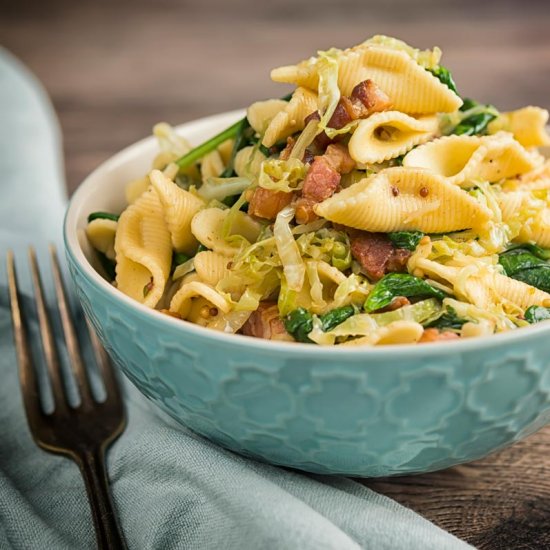 Bacon and Cabbage Pasta