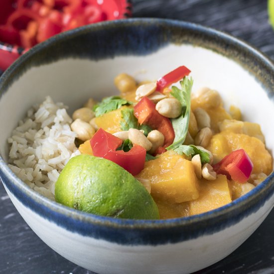 Easy Thai butternut squash curry