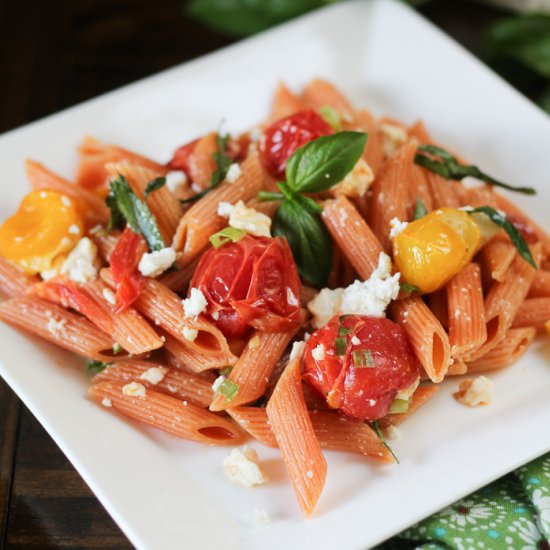 Red Lentil Pasta with Spicy Tomato