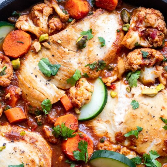 One Pot Moroccan Chicken