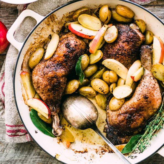 Chicken with Potatoes and Apples