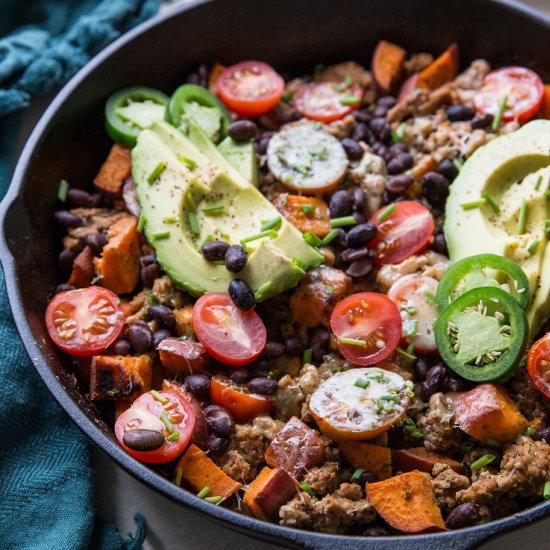 Ground Turkey Taco Skillet