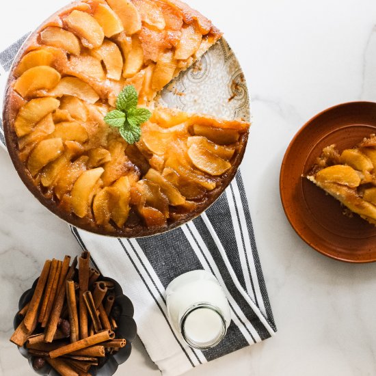 Caramel Apple Upside Down Cake