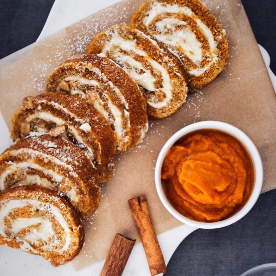 Pumpkin Cream Cheese Roll