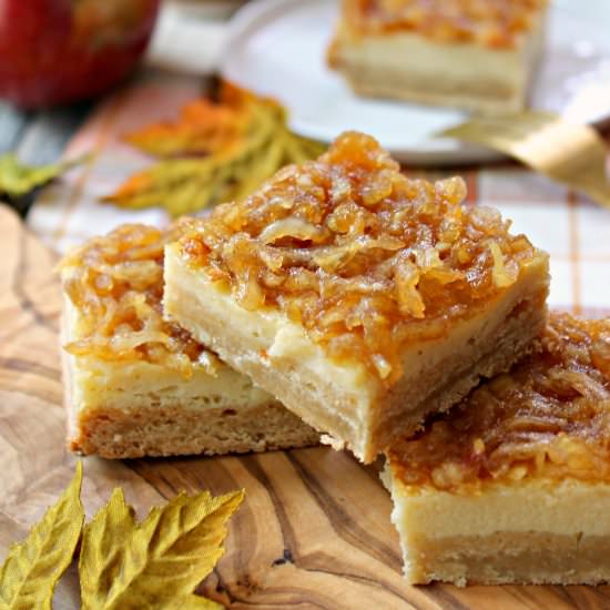 Apple Custard Bars