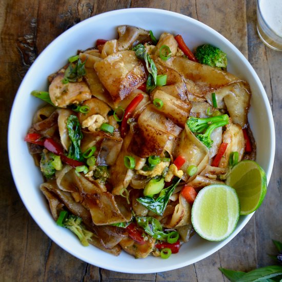 Drunken Noodles with Chicken