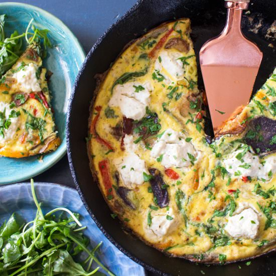 Frittata with Veggies and Ricotta