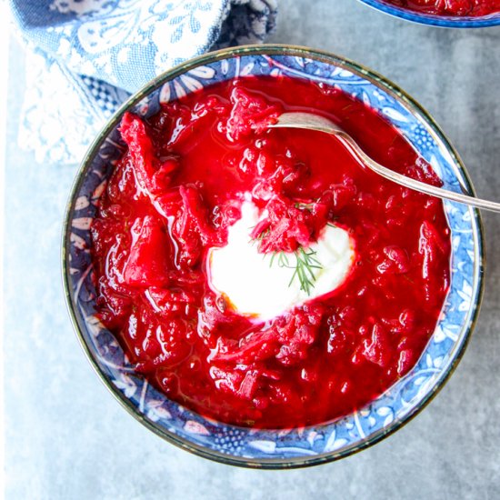 Beet Soup- Ukranian Borscht