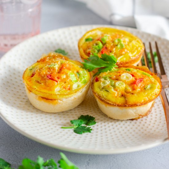 Tajin Sausage Quiche Cups