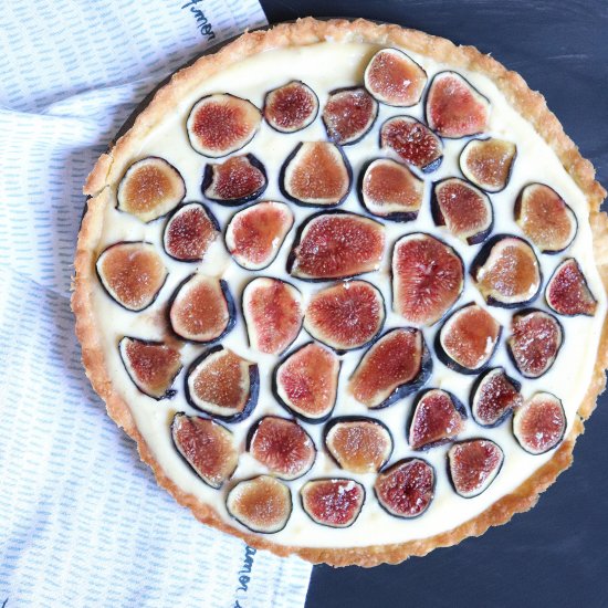 Vanilla Custard Fig Tart