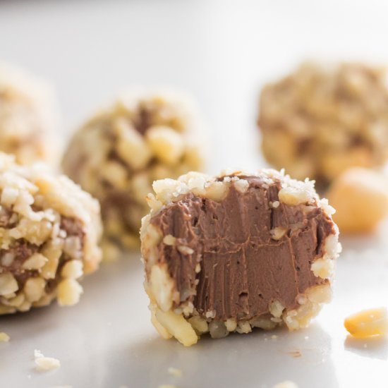 Coconut milk ice cream truffles