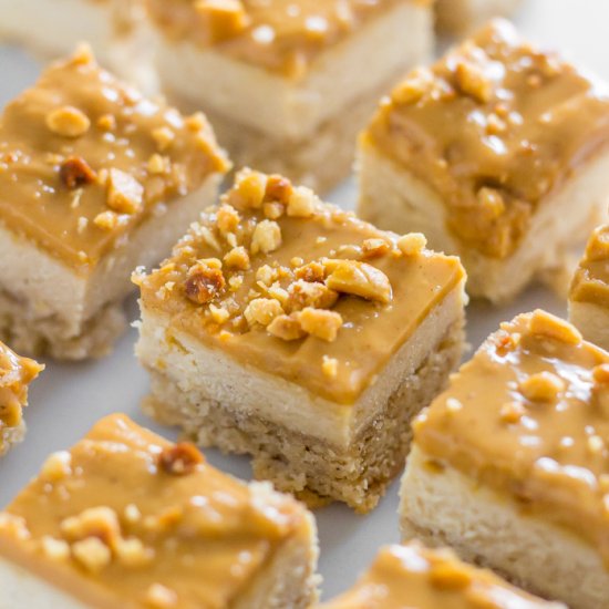 Peanut butter cheesecake bites