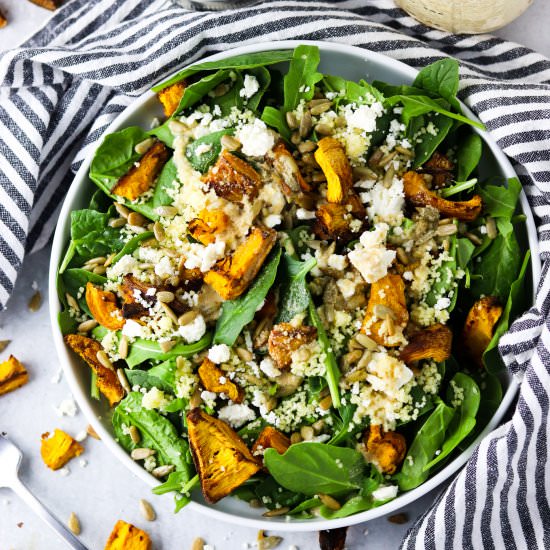 Roasted Pumpkin Feta Salad