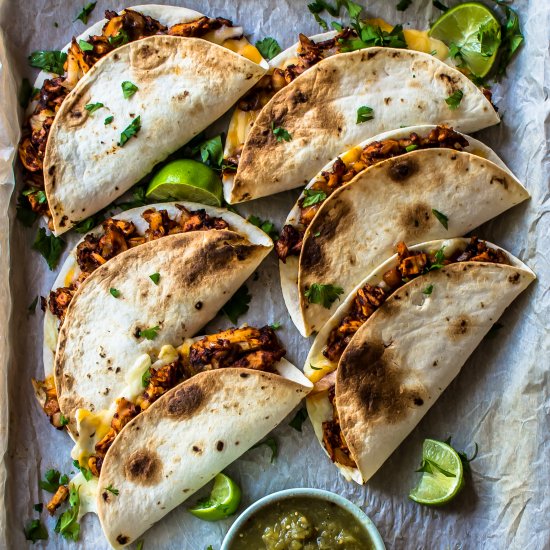 Baked Chicken Tinga Tacos