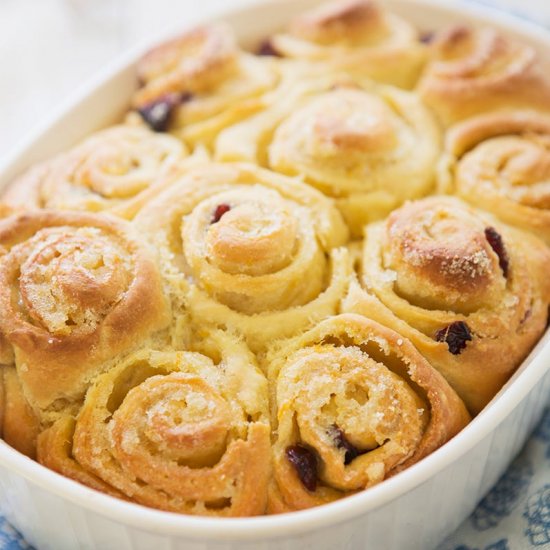 Gluten-Free Cranberry Orange Buns