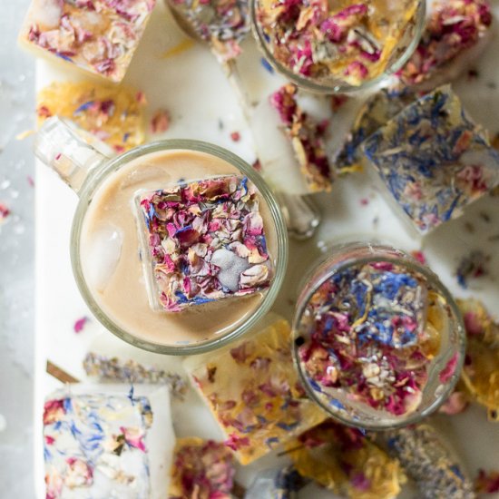 Flower Ice Cubes