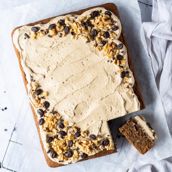 Vegan Coffee And Walnut Cake