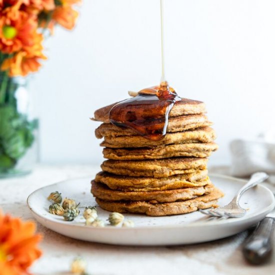 Whole Wheat Pumpkin Pancakes