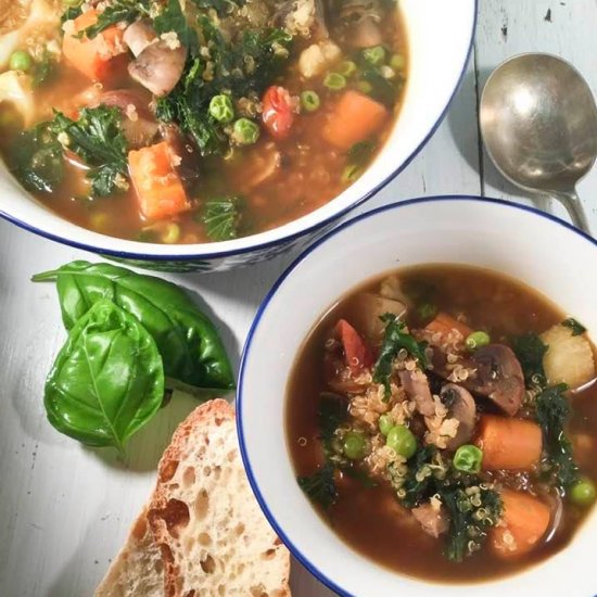 Fall harvest & quinoa soup