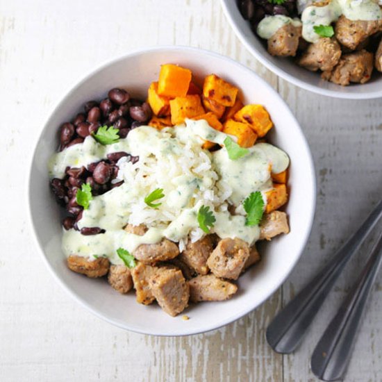 Steakhouse Pork Tenderloin Bowls