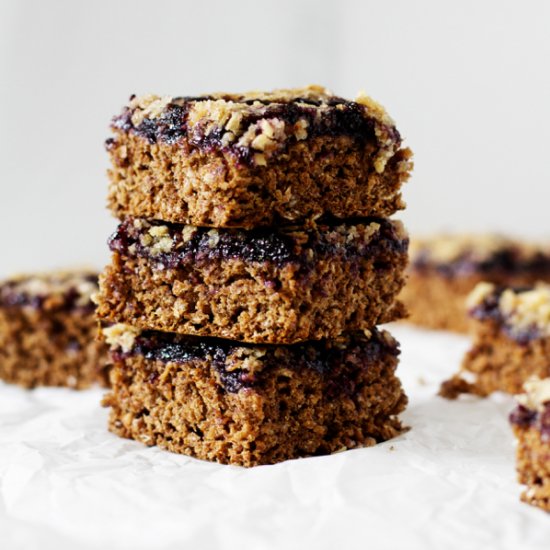 Vegan Blueberry Oat Bars