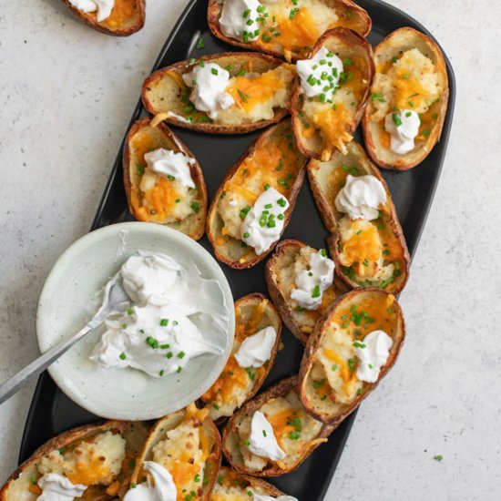 Vegan Baked Potato Skins