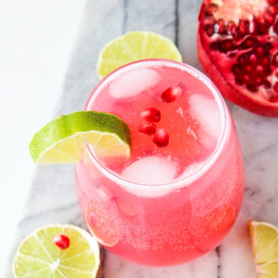 Sparkling Pomegranate Limeade