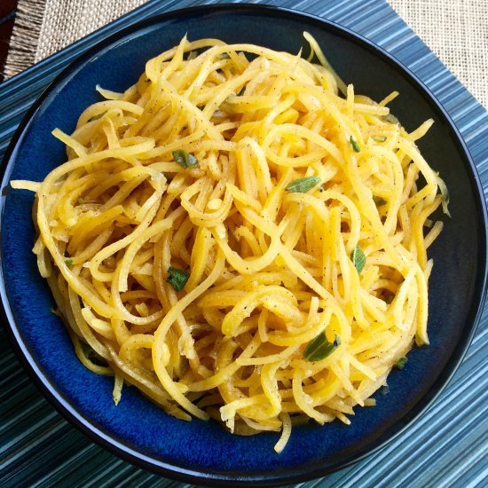 Savory Butternut Squash “Noodles”