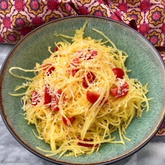 Spaghetti Squash, Tomatoes & Garlic