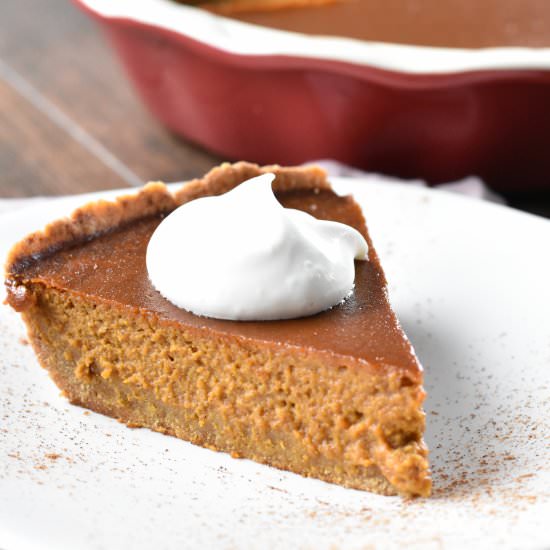 Gluten Free Pumpkin Pie