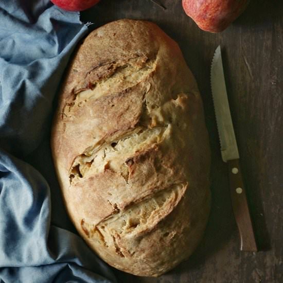 Yeasted Apple Bread