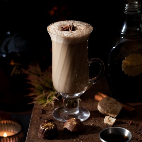 Boozy Gingerbread Latte