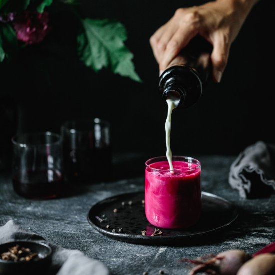 Iced Beetroot Chai Latte