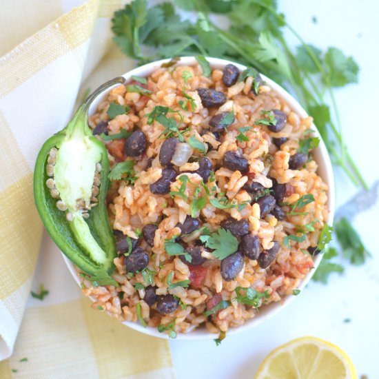 INSTANT POT RICE AND BEANS