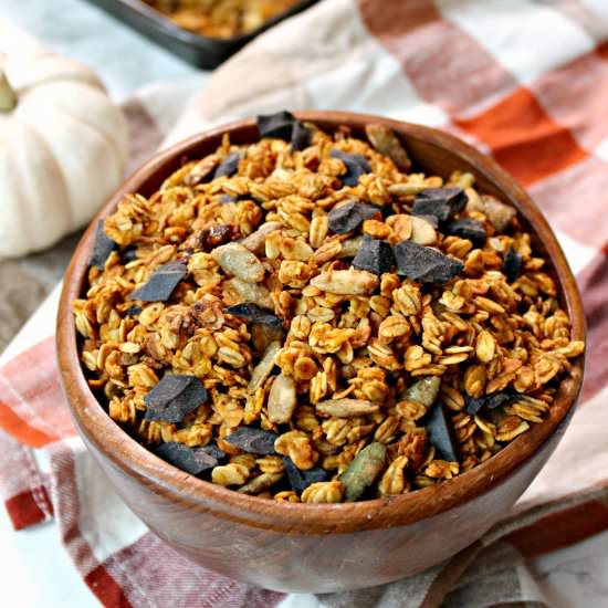 Pumpkin Seed Chocolate Chunk Granola