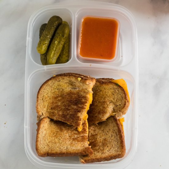 Grilled Cheese Lunchbox Idea