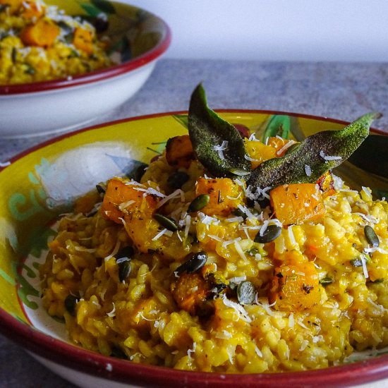 Roasted Pumpkin and Sage Risotto