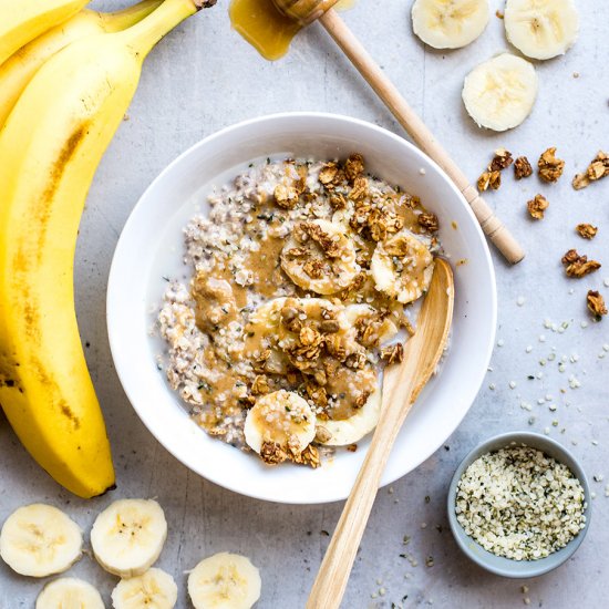 Banana Almond Overnight Oats