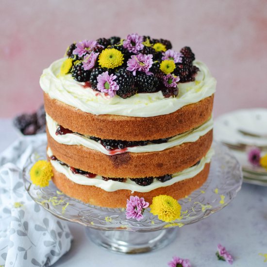 Lemon and Blackberry Cake