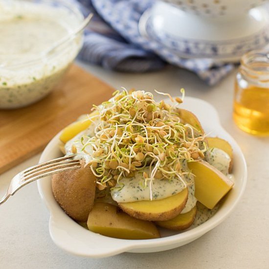 Potatoes with Herb Sauce