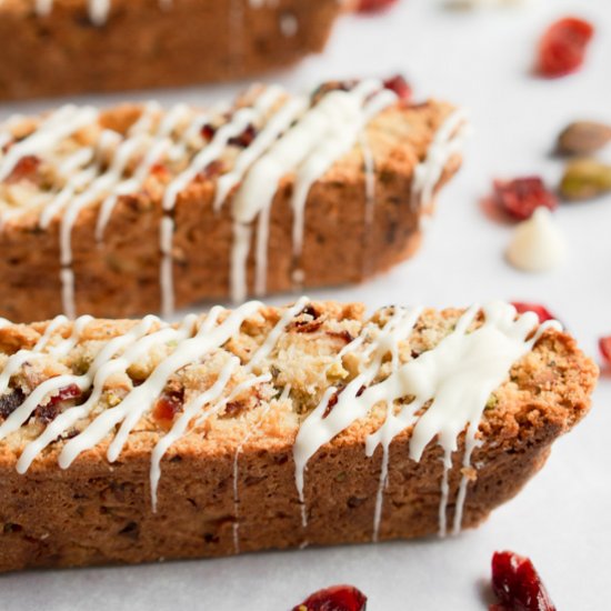 Pistachio Cranberry Biscotti