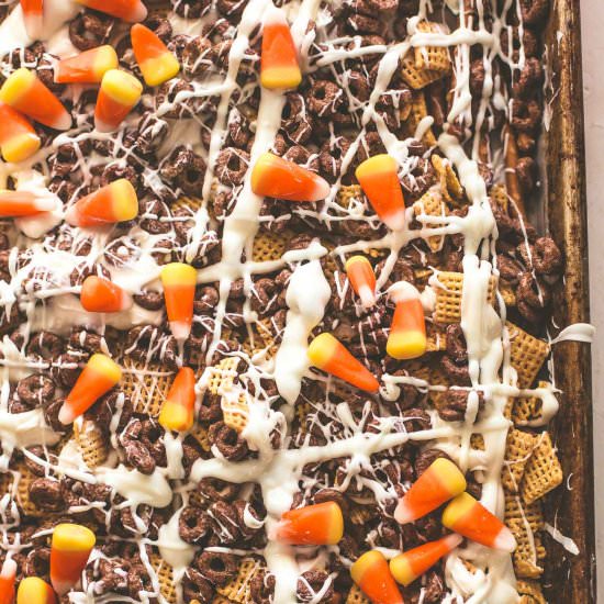 Candy Corn Crunch Bark