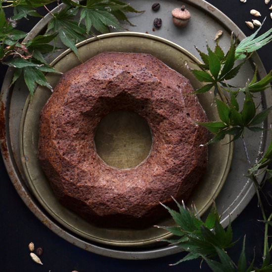 Coffee and honey bundt cake